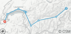  Rhone Route: Oberwald - Genf 9 Tage (9 Tage) - 9 Destinationen 