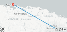  Circuito a San Juan de Puerto Rico hecha personalizado - salida diaria - 3 destinos 