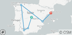  Circuit Madrid- Barcelone, Andalousie et Valence - 6 destinations 