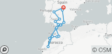  Rondreis door Andalusië &amp; Marokko – vanuit Madrid – 13 dagen - 21 bestemmingen 