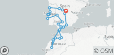  Viaje de 21 días a Madrid más Portugal, Andalucía y Marruecos - 28 destinos 