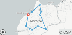  Chefchaouen und Wüste (ab Casablanca Nord) - 7 Tage - 13 Destinationen 