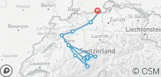  Aare-Route: Grimselpass - Aarau, Von der Quelle zur Mündung (8 Tage) - 11 Destinationen 
