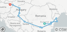  1.200 Meilen entlang der Donau (Bukarest - Wien) (14 destinations) - 14 Destinationen 