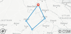  Golden Triangle Tour with Ranthambore &amp; Jhalana Leopard Safari - 5 destinations 