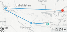  Lo más destacado de Uzbekistán - 5 destinos 