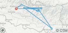  Lodgetrekking zum Mera Peak - 14 Destinationen 