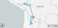  Het beste van Bolivia – vanuit Puno – Copacabana, het Zonne-eiland, La Paz, de Uyuni-vlaktes &amp; alle lagunes – 5 dagen - 10 bestemmingen 