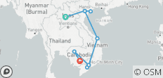  Incredible Indochina in 15 Days - Laos/Vietnam/Cambodia - 10 destinations 