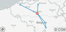  Best of Brussels &amp; Belgium Regions - 6 Days - 8 destinations 