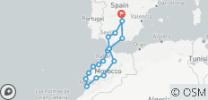  Muslim Spain and Morocco - 18 destinations 