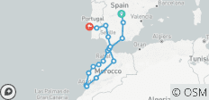  Andalusien, Lissabon und marokkanische Hauptstädte (von Madrid bis Estoril) - 29 Destinationen 