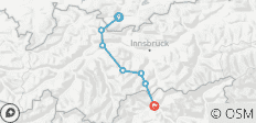  Alpenüberquerung von Garmisch nach Sterzing mit Zugspitze (7 Tage) - 7 Destinationen 