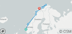  Der Nordkap-Express - Halbe Reise - 8 Destinationen 