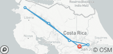  Costa Rica (incl. internationale vluchten) - 6 bestemmingen 