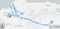  De Franse St. Jacobsroute – van León naar Santiago – 18 dagen - 18 bestemmingen 