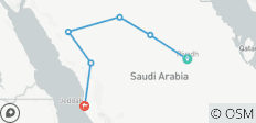  De mijlpaalreis - Saoedi-Arabië - 6 bestemmingen 