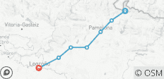  De Franse St. Jacobsroute – van Roncesvalles naar Logroño – 8 dagen - 7 bestemmingen 