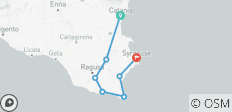  Sicilië individueel - ontdek oostelijk Sicilië per fiets (8 dagen) - 7 bestemmingen 