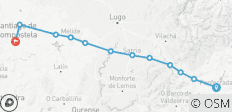  Französischer Jakobsweg von Ponferrada nach Santiago de Compostela (13 Tage) - 12 Destinationen 