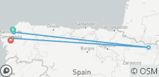  Camino de Santiago Inglés de Coruña a Santiago (6 días) - 5 destinos 