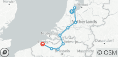  Fietsen en varen, de gemakkelijke manier van Amsterdam naar Brugge OF omgekeerd! - 11 bestemmingen 