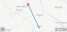  Excursion d\'une journée de Delhi à Agra en TGV - 3 destinations 