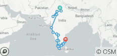  De New Delhi au sud de l\'Inde en train - 34 jours - 22 destinations 