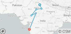  Von Neu Delhi nach Rajasthan mit Mumbai mit der Bahn [10 Tage] - 6 Destinationen 