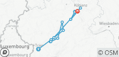  Ruta cicloturística de 6 días por el Mosela, de Tréveris a Coblenza (6 días) - 14 destinos 