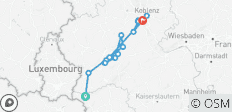  Ruta cicloturística de 8 días por el Mosela y el Sarre, de Sarrebruck a Coblenza (8 días) - 17 destinos 