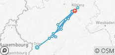  Voyage à vélo sur la Moselle 7 jours de Trèves à Coblence (7 jours) - 18 destinations 