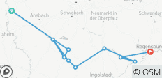  Altmühltal - De Rothenburg à Regensburg (8 jours) - 10 destinations 