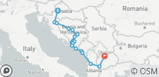  9 jours de tourisme dans les Balkans | Circuit mémorable - 18 destinations 