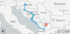  9 Tage Balkan Sightseeing Erlebnis | Unvergessliche Rundreise - 18 Destinationen 