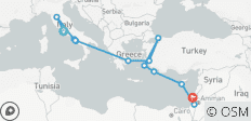  Mediterranean Winter Singles Cruise - 13 destinations 