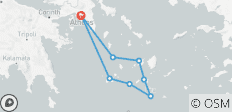  Zuidelijke Cycladen Cruise Op Een Luxe Klein Zeilschip. Duik Tour Plus - 8 bestemmingen 
