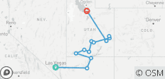  Wanderung durch die westlichen US-Nationalparks und die Sonnenfinsternis (Vegas - Salt Lake) - 12 Destinationen 