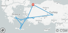  Prächtige Türkei &amp; 3 Nächte Ikonische Ägäis - 11 Tage - 13 Destinationen 