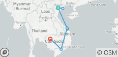  Hoogtepunten van Vietnam en Cambodja - 8 bestemmingen 