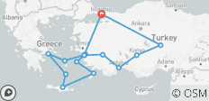  Turkish Breeze &amp; 4 Nights Iconic Aegeans - 14 Days - 16 destinations 