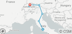  7 Tage Rundreise Italien und die Schweiz - 7 Destinationen 