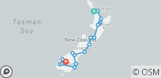  Grand Traverse (vanuit Auckland) - 15 dagen - 18 bestemmingen 