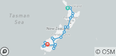  De grote oversteek – vanuit Auckland – 16 dagen - 18 bestemmingen 