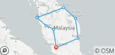  7T6N Ronda Ronda: Kuala Lumpur nach Kuala Lumpur - 10 Destinationen 