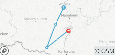  Pfalz | Geführte Ebike Reise | Zu staufern und saumagen - 4 Destinationen 