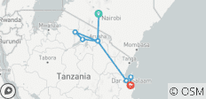  Tanzania &amp; Zanzibar - 10 days - 9 destinations 