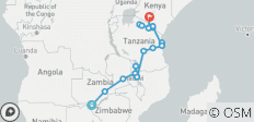  De Zambia a Nairobi - 21 días - 20 destinos 