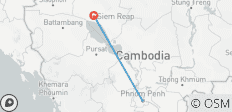  Erstaunliches Kambodscha in 5 Tagen - Privat geführte Rundreise - 2 Destinationen 