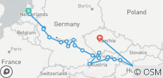  Europäische Edelsteine von Amsterdam nach Prag - 22 Destinationen 